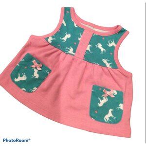 3M to 6M VGUC Farm Baby Horse Tanktop Pocket Tee